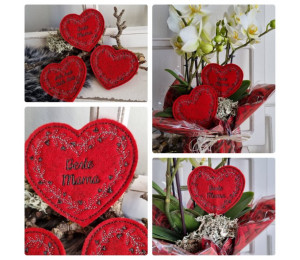 Stickdatei - ITH Stecker Mama Herz Muttertag